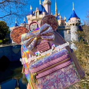 Disney Loungefly EARidescent Sequin Mini Backpack